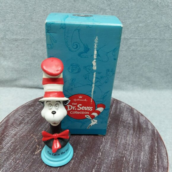 Dr. Seuss "The Cat In The Hat" Figurine 2000 Hallmark Cards with Box - Picture 9 of 9